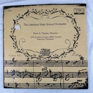 Lakeland High School Orchestra NM Vinyl Record 1979 Nashville Tennessee Thielen
